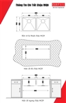 Chậu Rửa Chén Inox 304 Carysil IC-MQ9